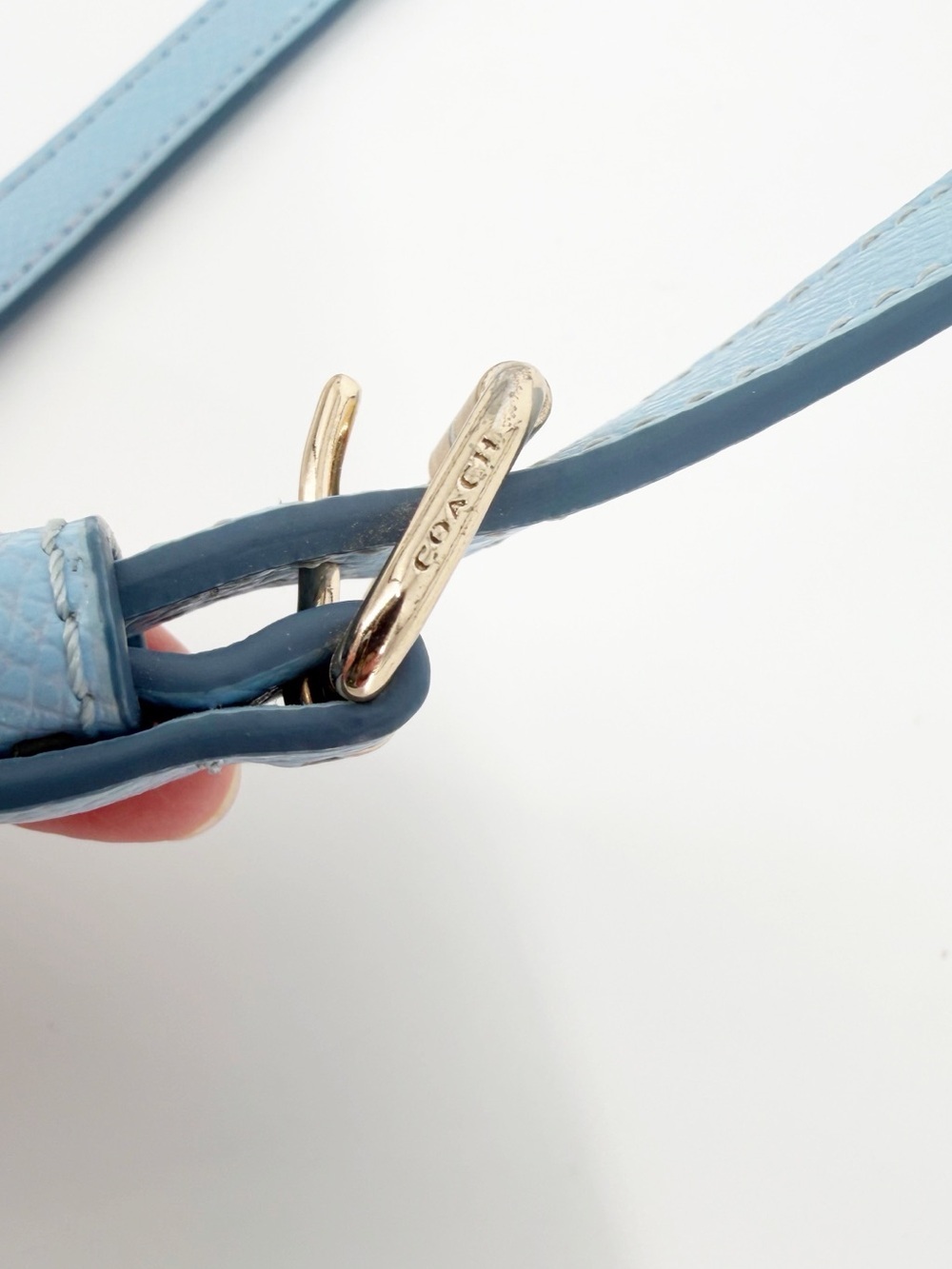 Coach Replacement Strap and Turnlock Bag Charm for Margot Carryall Bag Soft Blue - Picture 5 of 5